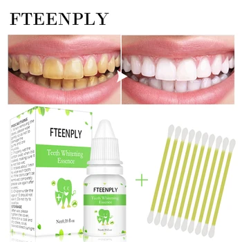 

Teeth-Whitening Essence-Care Remove-Stains-Plaque Oral-Hygiene Serum Effective Natural Cleaning-Brighten 10ml With Cotton Swab