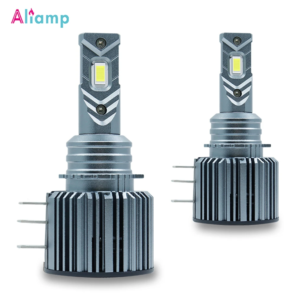 H15 Led Headlight Bulb Car LED High-power Super Bright Retrofit Glare Lamp Mute White 6000K 56W 12V-24V 8800LM General 2PCS | Автомобили и
