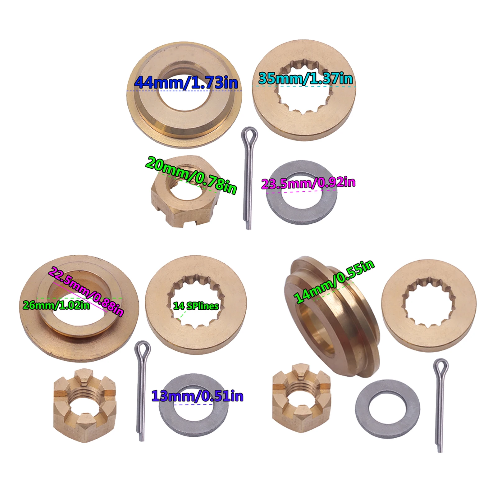 Propeller Hardware Kits Schub Washer Spacer für BRP/JOHNSON/EVINRUDE