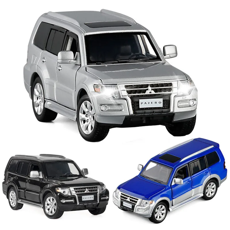1:32 автомобиль MITSUBISHII PAJERO из литого сплава модель автомобиля коллекционная