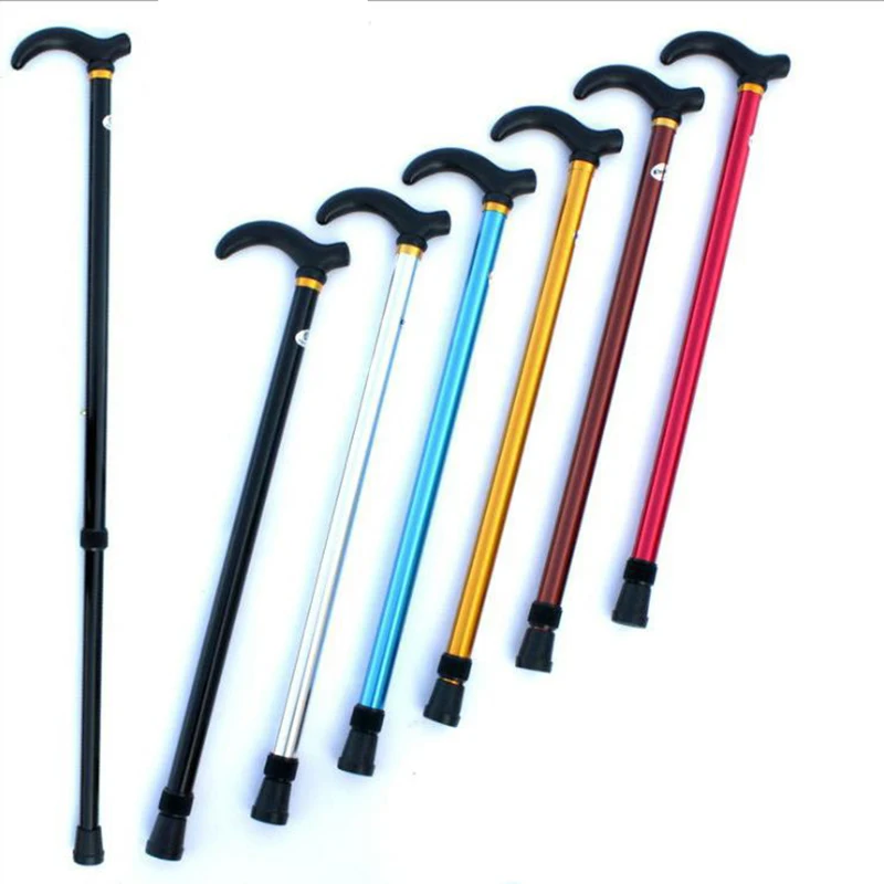 Adjustable Cane Stable non-slip anti-vibration Cane Crutches Practical hiking stick walking stick for the elderly