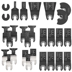 Herramienta oscilante de liberación rápida HCS/diente japonés/bimetal, herramienta multifunción, hojas de sierra, renovador, cuchillas de corte, 28 Uds.
