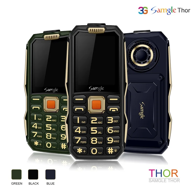 

Samgle 3G WCDMA Rugged Feature Phone Speed Dial Super Long Standby Outdoor Flashlight Big Sound Speaker Internet Whatsapp Senior