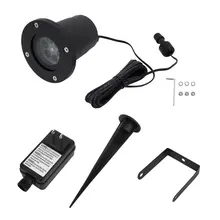 Лазерная Лампа для проектора в виде снежинок, наружный водонепроницаемый Светодиодный светильник для украшения праздничного пейзажа, прожектор для дома и сада