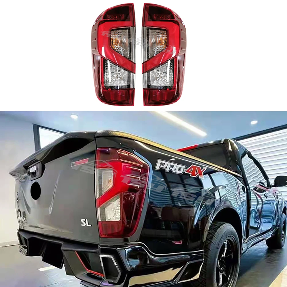 

Пикап авто задние фонари фонарь подходит для Nissan Navara NP300 2021 светодиодный задние фонари внешнего вида Модификация аксессуары