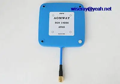 DHL/EMS 10 шт. 5 г Aomway 5,8 ГГц 14dBi с высоким коэффициентом усиления мини панель Антенна для FPV приемник SMA штекер 2 года warranty-A1