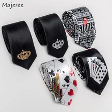 Галстуки женские забавные мультяшные леопардовые принтованные галстуки женские s пары унисекс универсальные модные Harajuku шикарные Ulzzang женские Kawaii повседневные