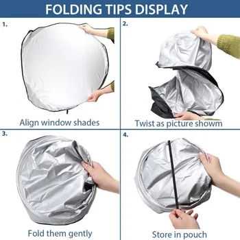 

Hot Car Sunshade Front Rear Window Visor Cover UV Protect Reflector Silver Cloth Reflective Shading Board