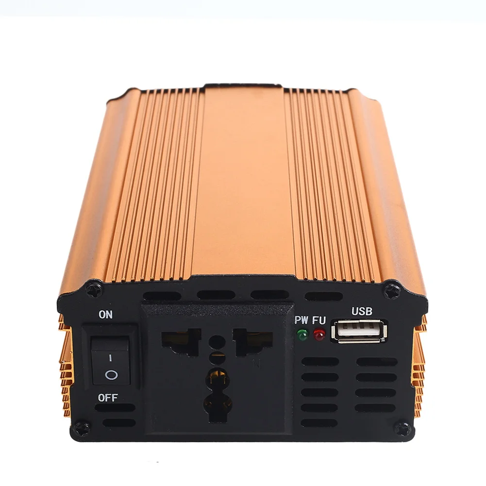DC12V To AC220V Converter Car Inverter Adapter Premium Power Inverter for Aluminum