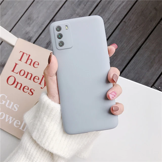 Candy Color Silicone Phone Case For Xiaomi Poco X3 Nfc M3 Pro F2 F3 GT C3 Pocophone F1 Global Matte Soft Tpu Back Fundas Cover Gray