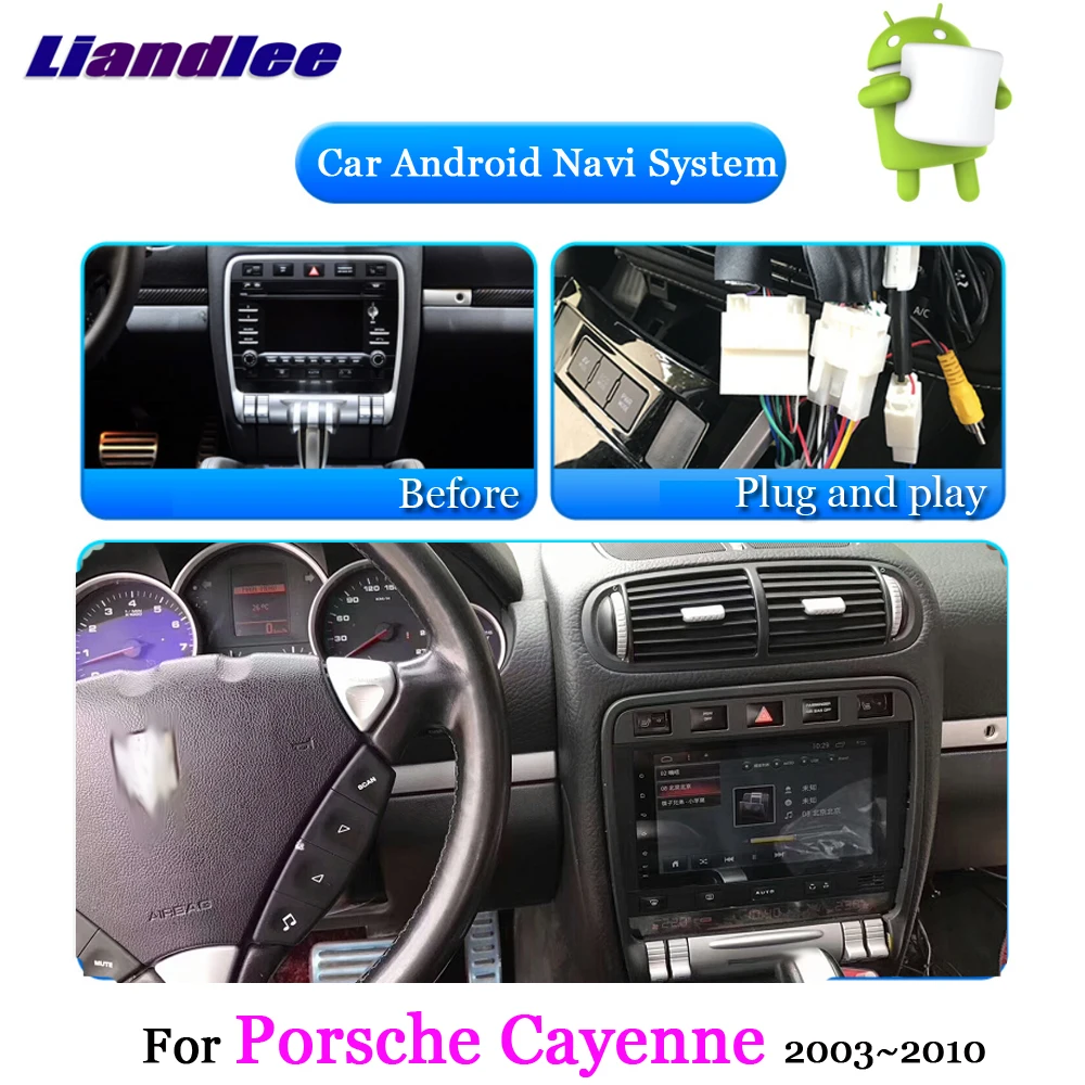 

Car Android Multimedia Player HD Screen TV For Porsche Cayenne 2003 2004-2008 2009 2010 Car Radio GPS Navi Navigation System