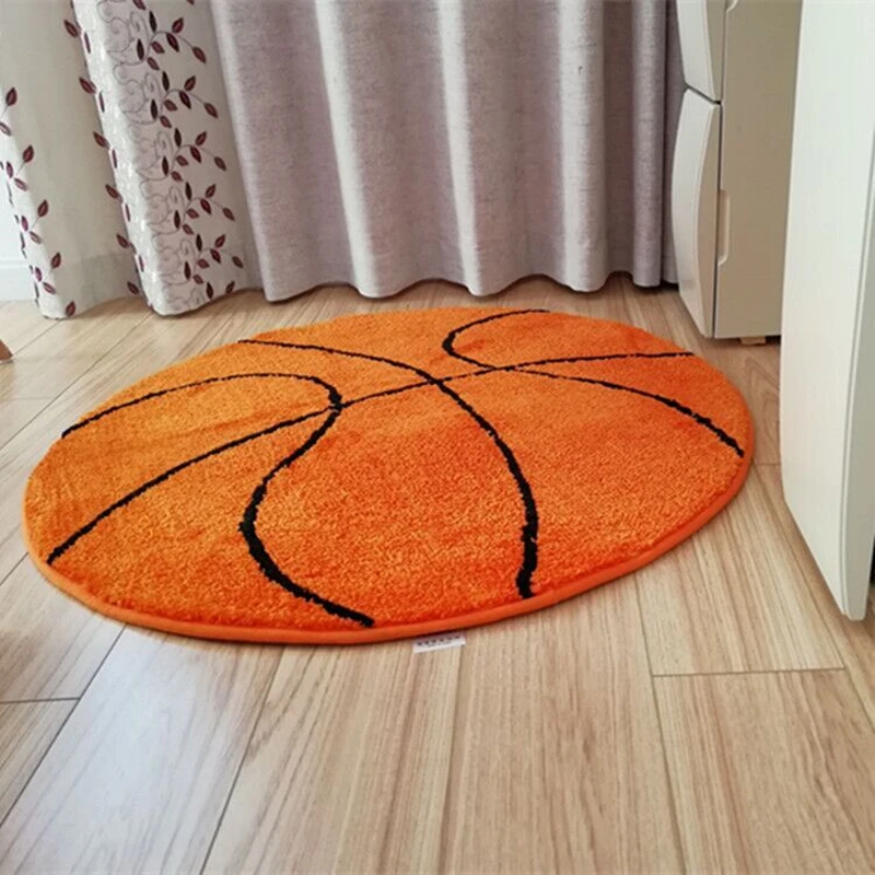 Детский круглый футбольный ковер Баскетбол гостиная коврики для гостиной мальчик спальня круг ковры стул ковры детские коврики для ванной