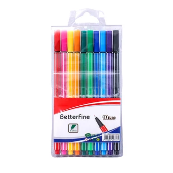 

School Office Drawing 0.4mm Writing Supplies Multipurpose Hand Painted Marker Watercolor Brush Signature Hook Line Pen Set