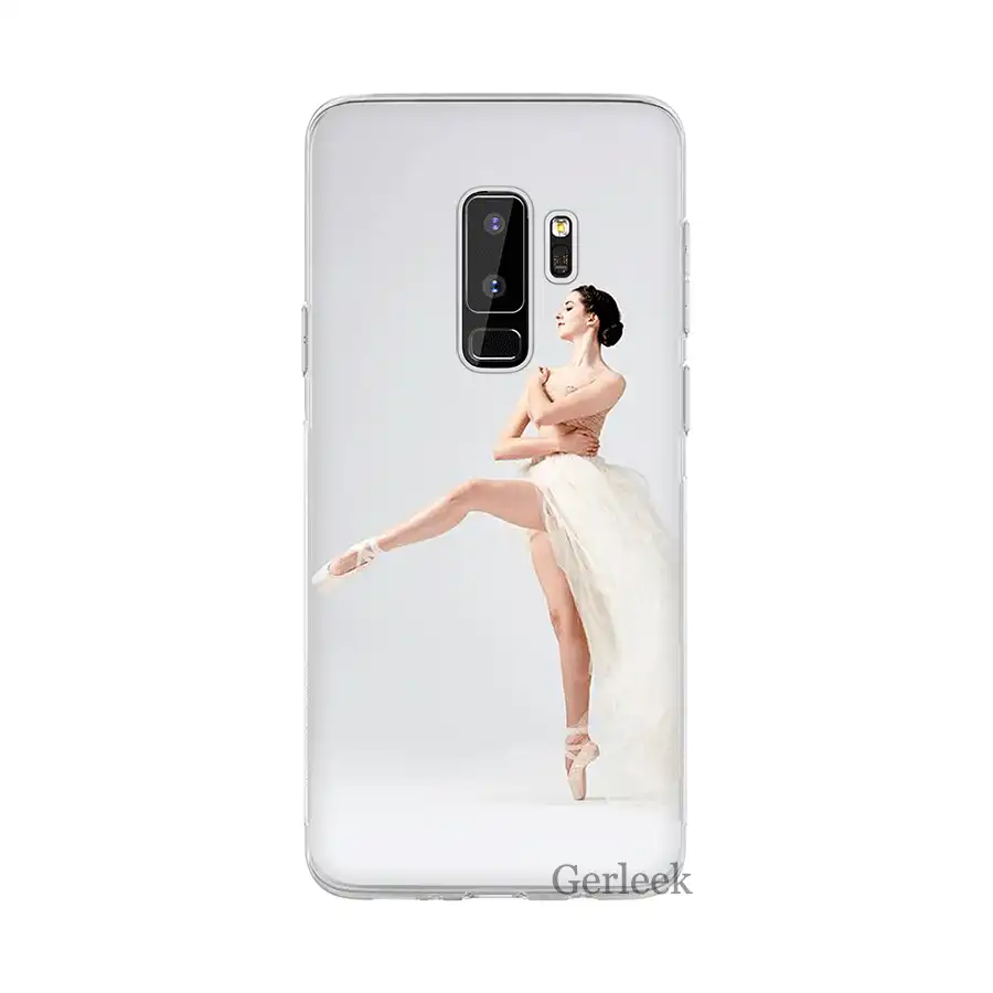 Чехол для телефона из ТПУ Samsung Galaxy S6 S7 край S8 S9 S10 S10E Plus Note 8 9 M10 M20 M30 M40 крышка балетки