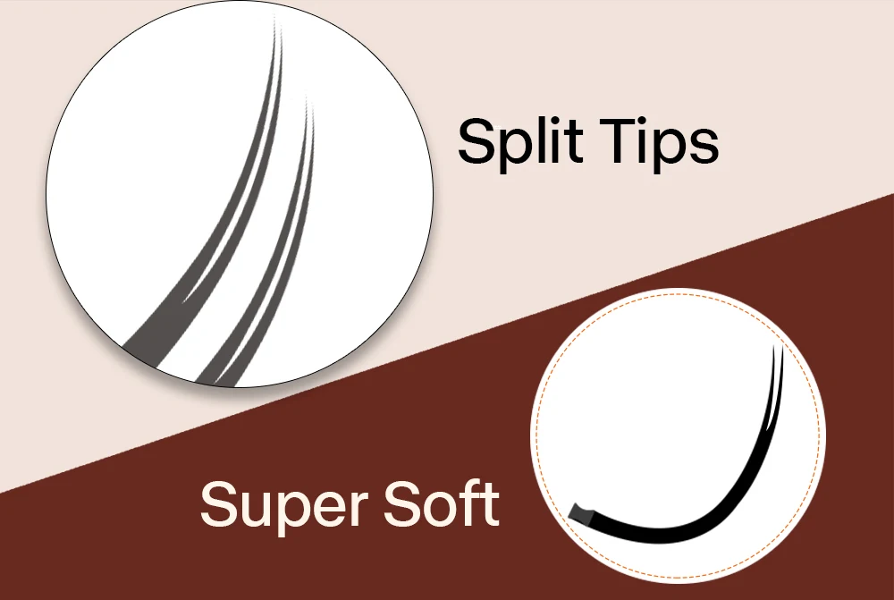 Description Picture 5 of itemLashonly Soft Matte Flat Ellipse Eyelash Extension Wholesale Mink False Cashmere Lashes Split Tips Faux Lash