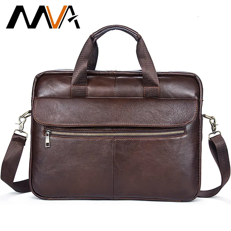 

MVA man briefcase, leather bag, men's Messenger, business, computer, office, briefcase, men's 14 inch Laptop bags 1117