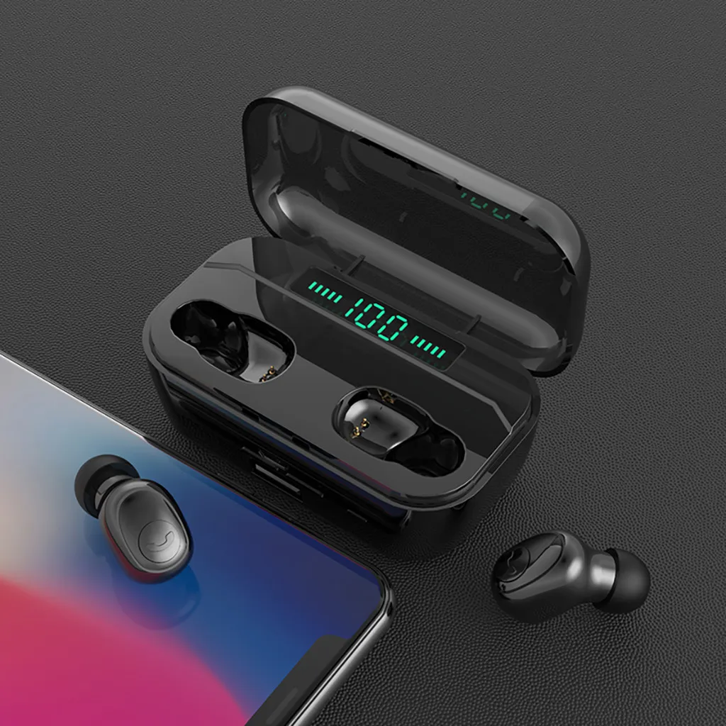 Mosunx TWS Bluetooth V5.0 earbudss Спортивная Беспроводная Гарнитура 3D стерео наушники
