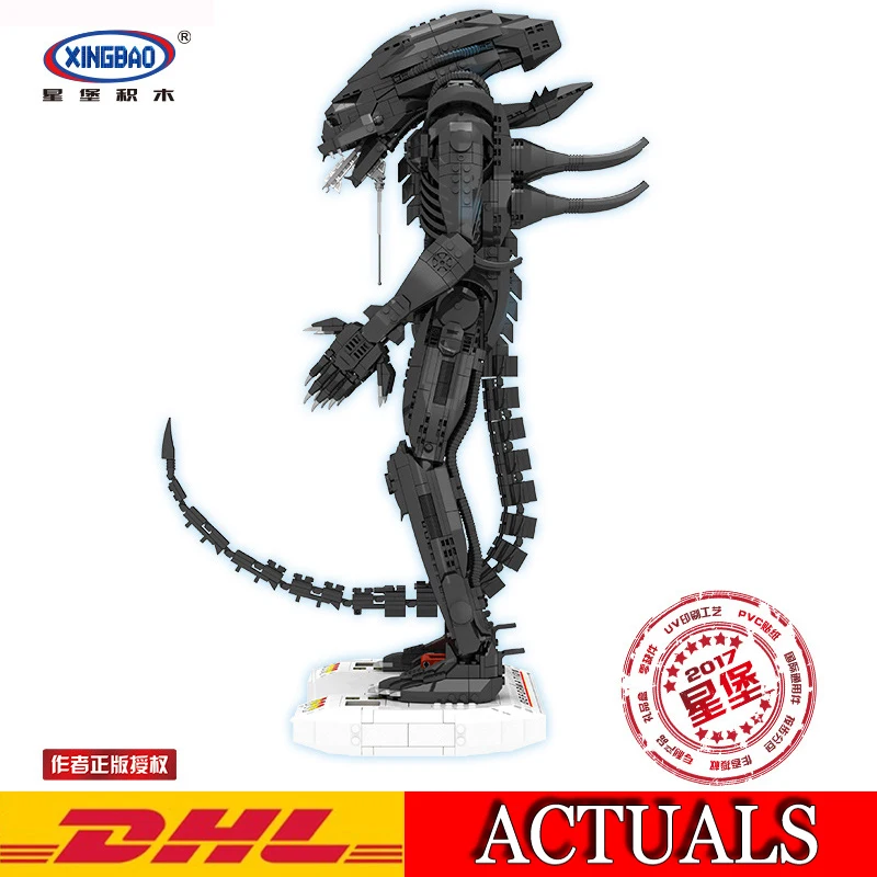 

DHL XingBao 04001 2020Pcs MOC Genuine Movie Series The Alien Robot Model Building Kits toy Blocks Bricks Compatible Toys Gift