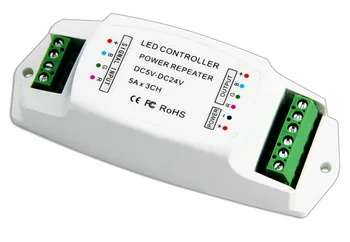 

DC5V-24V 5A 3CH LED rgb PWM repeater PWM signal repeater