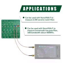 Радиочастотный демонстрационный комплект нановна RF тестер доска фильтр аттенюатор для NanoVNA-F векторный сетевой анализатор PCB DIY модуль