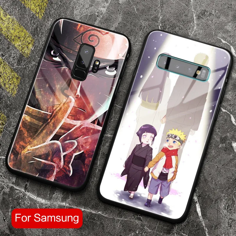 Наруто Uzumaki Hyuga Hinata закаленное стекло Coque чехол для телефона крышка оболочка для samsung Galaxy S8 S9 S10e S10 Note 8 9 10 Plus