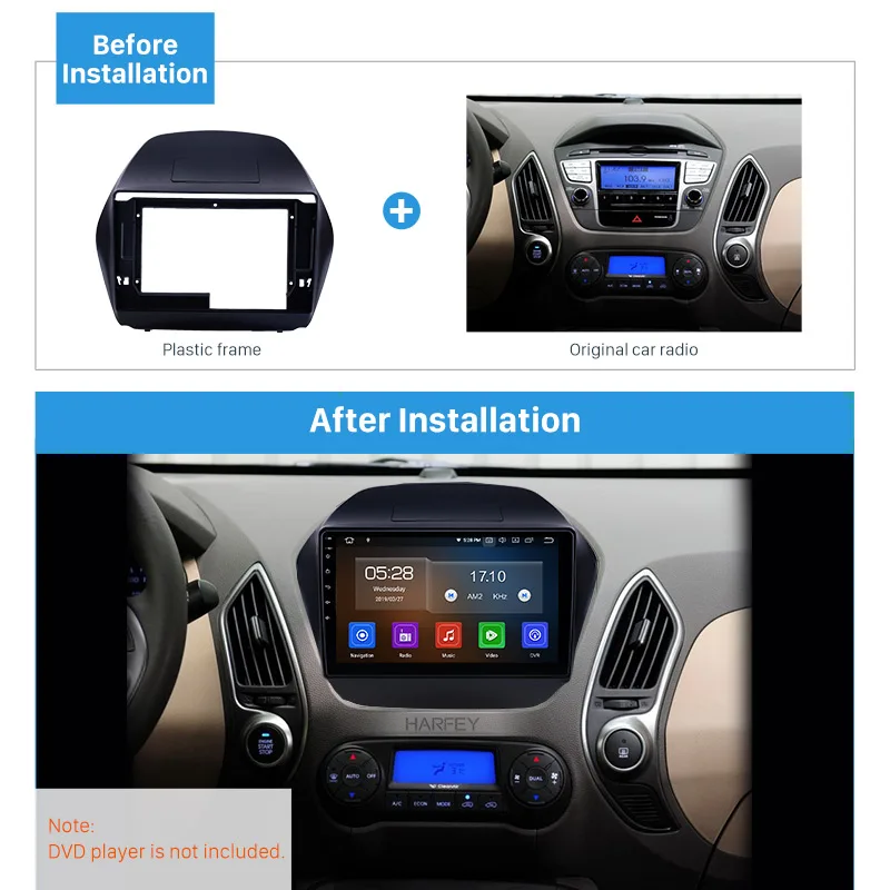 Harfey 2din ڵ   10.1 ġ 2010   ix35 OEM Ÿ þ г Ʈ  ġ ŰƮ, Hyundai Tucson ix35