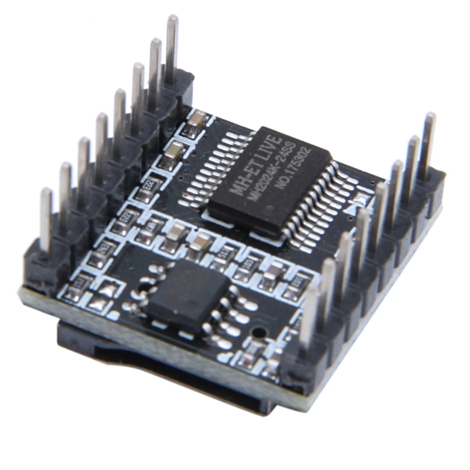 Dfplayer Mini reproductor MP3 Módulo para Arduino Negro Q4Q9 