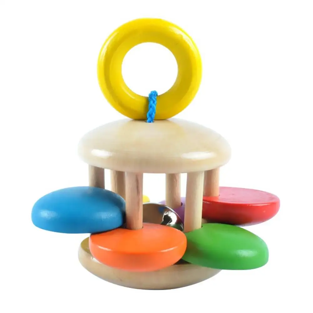 Ручной Колокольчик погремушка детская игрушка смешная эмульсия материал маленький громкий колокольчик мяч погремушки развивают интеллектуальную активность захватывающая игрушка - Цвет: E