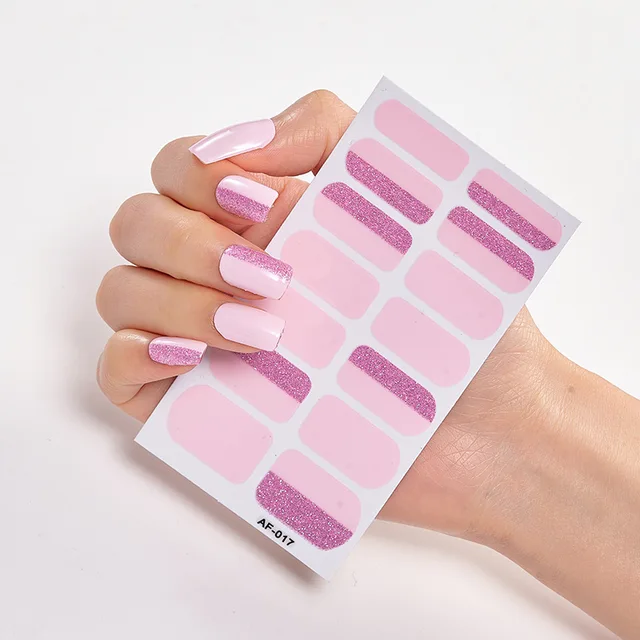 Full Cover Nail Stickers Nail Polish Nail Decoration Nails Sticker Designer Self Adhesive Nail Sticker Creative Nailart Sticker AF017