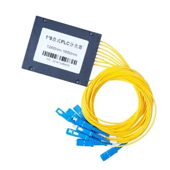 

FTTH FBT PLC optical fiber splitter1X8 PLCFiber Optical splitter SC/ UPC 1X8 PLC Singlemode Fiber Optical splitter
