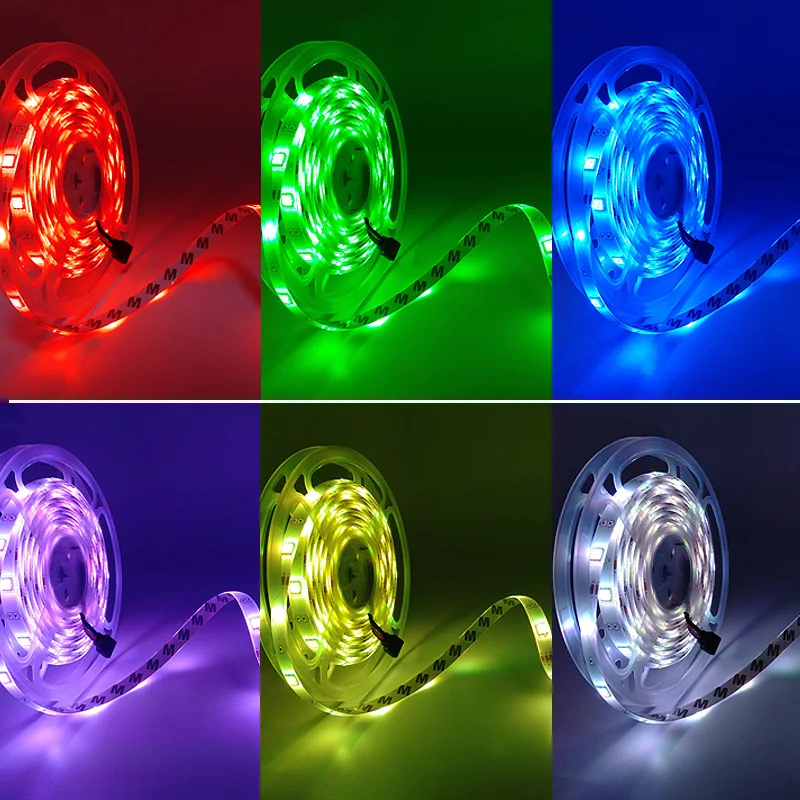 WIFI светодиодный ленточный светильник DC 12 В SMD 5050 гибкий диодный RGB Waterproo удаленный