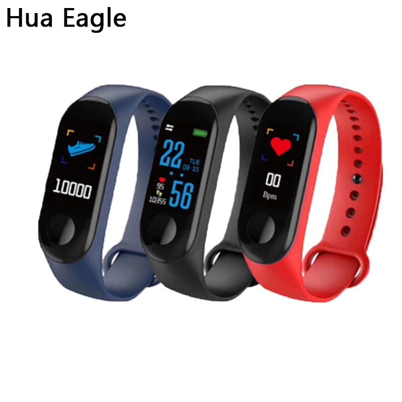 

M3 Smart Bracelet Band Wristbands Fitness Tracker Health Heart Rate Monitor Bluetooth smartwatch Bracelet Sport Smart Watch Band