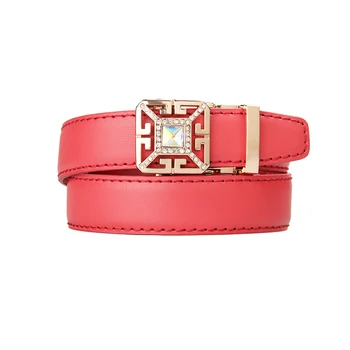 

Women's Belts Genuine Leather Designer High Quality Belt Women Luxury Straps for Women Automatic Buckle Belts 2.4cm Width