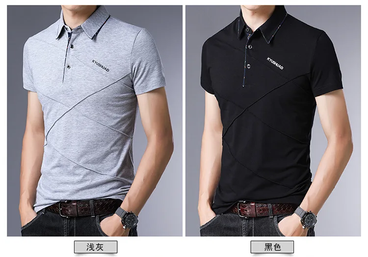 Летняя мужская футболка с коротким рукавом camisa masculina облегающая футболка Повседневная футболка для фитнеса размера плюс 4XL 5XL 6XL