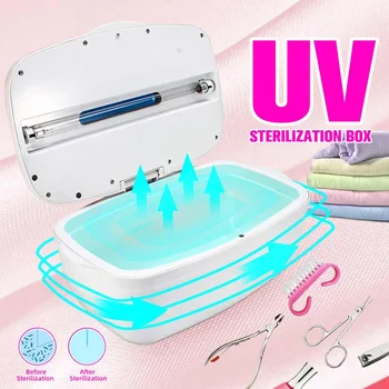 

6.5L UV Sterilizer For Manicure Instruments Towel Disinfection Esterilizador Manicure LED Nail Tool Nail Tweezer Disinfector Box