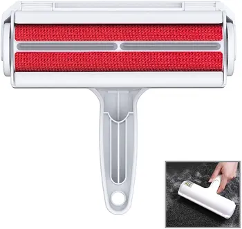 

Pet Hair Remover for Furniture/Bed, Reusable Dog Hair Remover Roller for Dog&Cat,Self-Cleaning,No Adhesive or Sticky Tape Needed