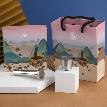 

For Nespresso U Power Tamper+Stainless Steel Filter Capsule Shell Recycling Set For Pixie Le Cube Maestria Accessories