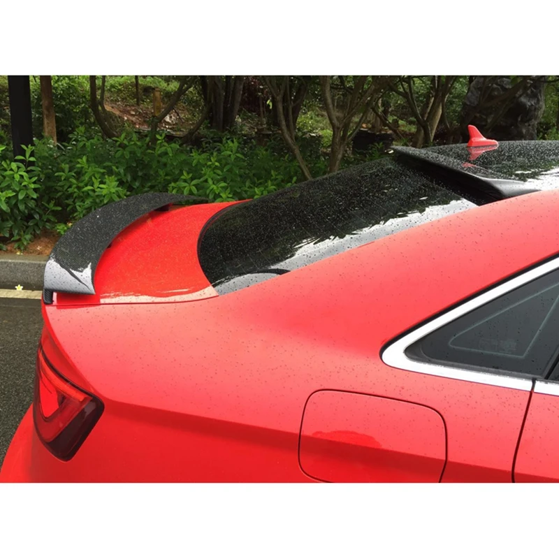 

Premium carbon fiber roof spoiler trunk boot for Audi A3 S3 lip car 4 doors 2014 2015 2016 2017