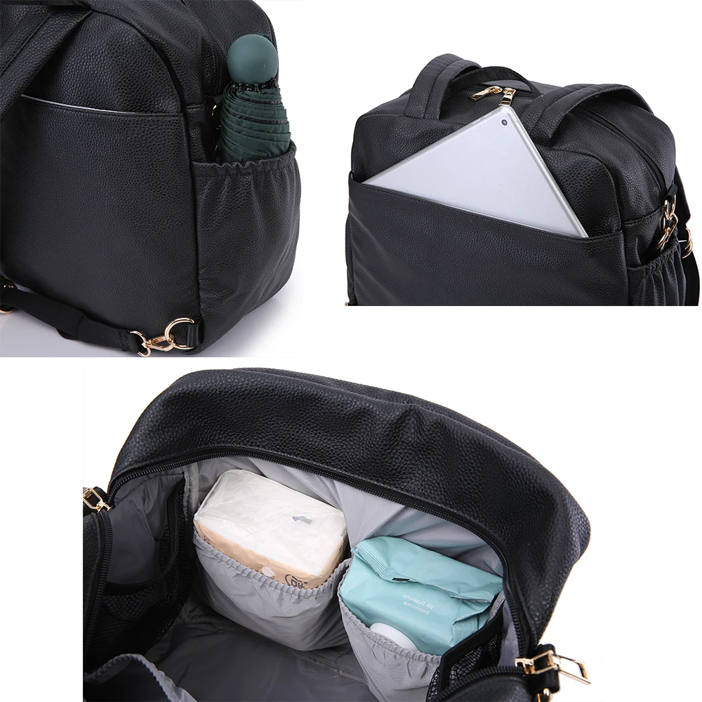 Soboba Diaper Bag for Newborn Baby Solid Multi-functional Waterproof Maternity Changing Bag for Baby Care Stroller Bag Fashion 5