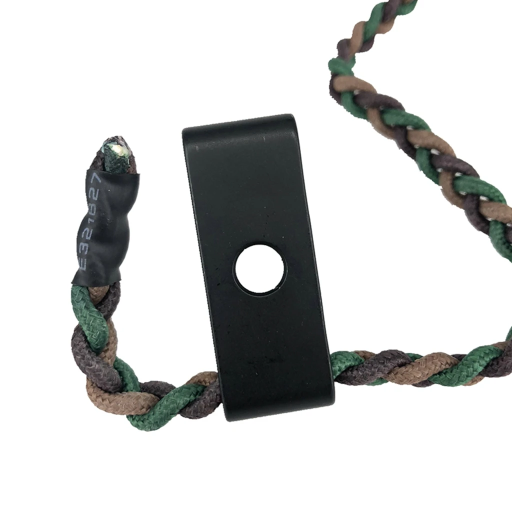 Adjusted Hunting Shooting Archery Compound Bow Braided Wrist Sling Strap Rope Camo Hunting Accessories Tool