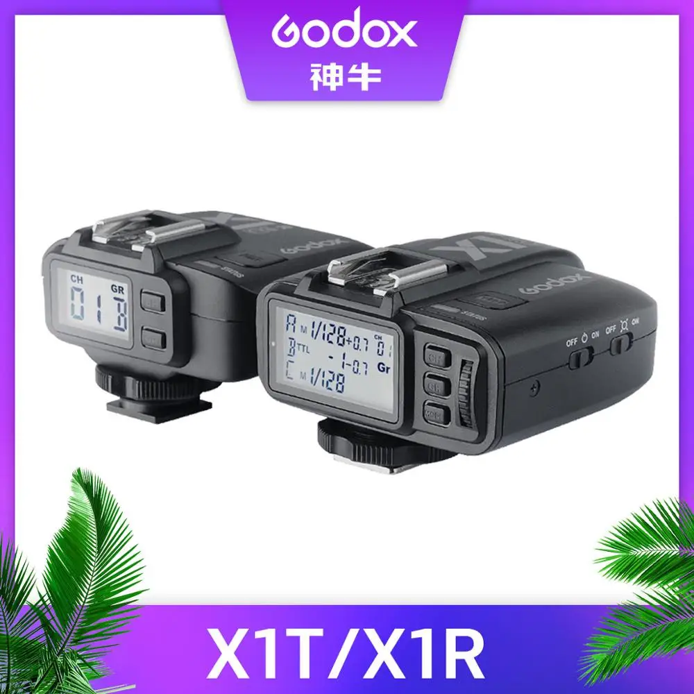 Godox X1t X1 kit TTL 2 4G беспроводной триггерный передатчик вспышки приемник для Canon Nikon Sony