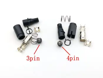 

2pcs 3 pin/4pin TFT LCD Flatscreen TV 12V DC DIN Plug TV supply connector