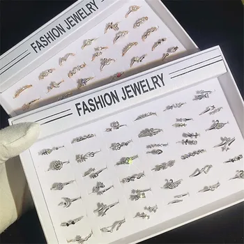 

36 Pcs/lot fashion classical rose gold color women alloy ring lot wholesale jewelry ring set 200728-88