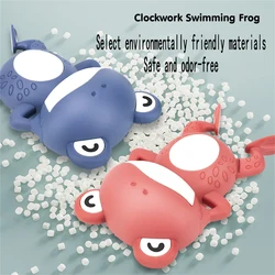 Jouets de bain pour bébé, nouveau, bain pour bébé, nage à dos nu, grenouilles mignonnes, horloge, jouet pour apaiser les animaux, cadeau 