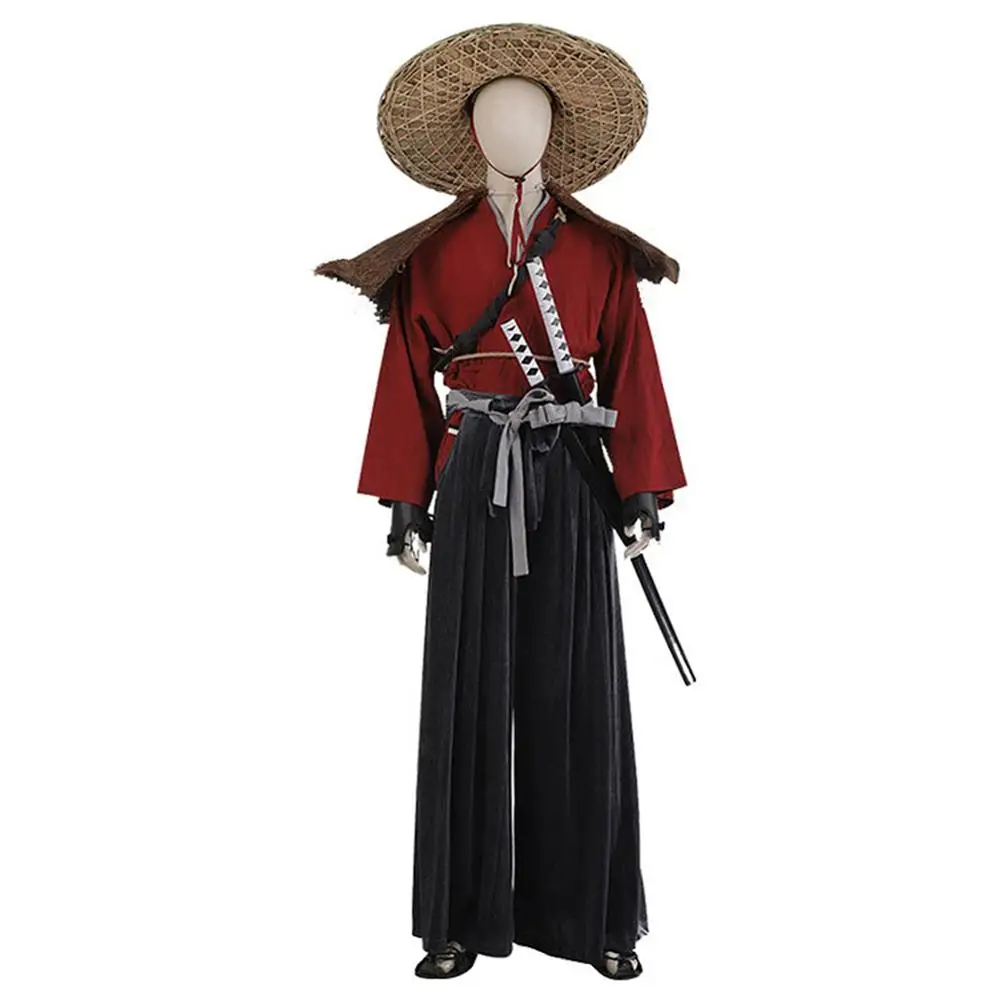 Ghost of Tsushima Cosplay JIN Sakai Costume Outfits Uniform Full Suit Halloween Carnival Costumes | Тематическая одежда и