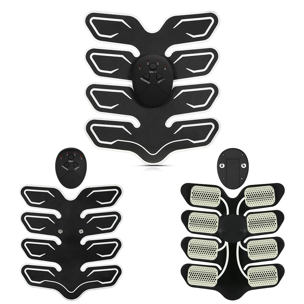 Abdominal Muscle Trainer Arm Pad Exercise EMS Stimulation Training Muscle Stimulator Gear Body Massager Fitness Gym Equipment