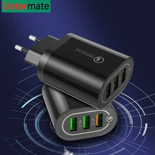 Быстрая зарядка 18 Вт QC3.0 3 порта для всех моделей телефонов планшет быстрая зарядка Мульти для iPhone samsung iPad 3 USB зарядное устройство