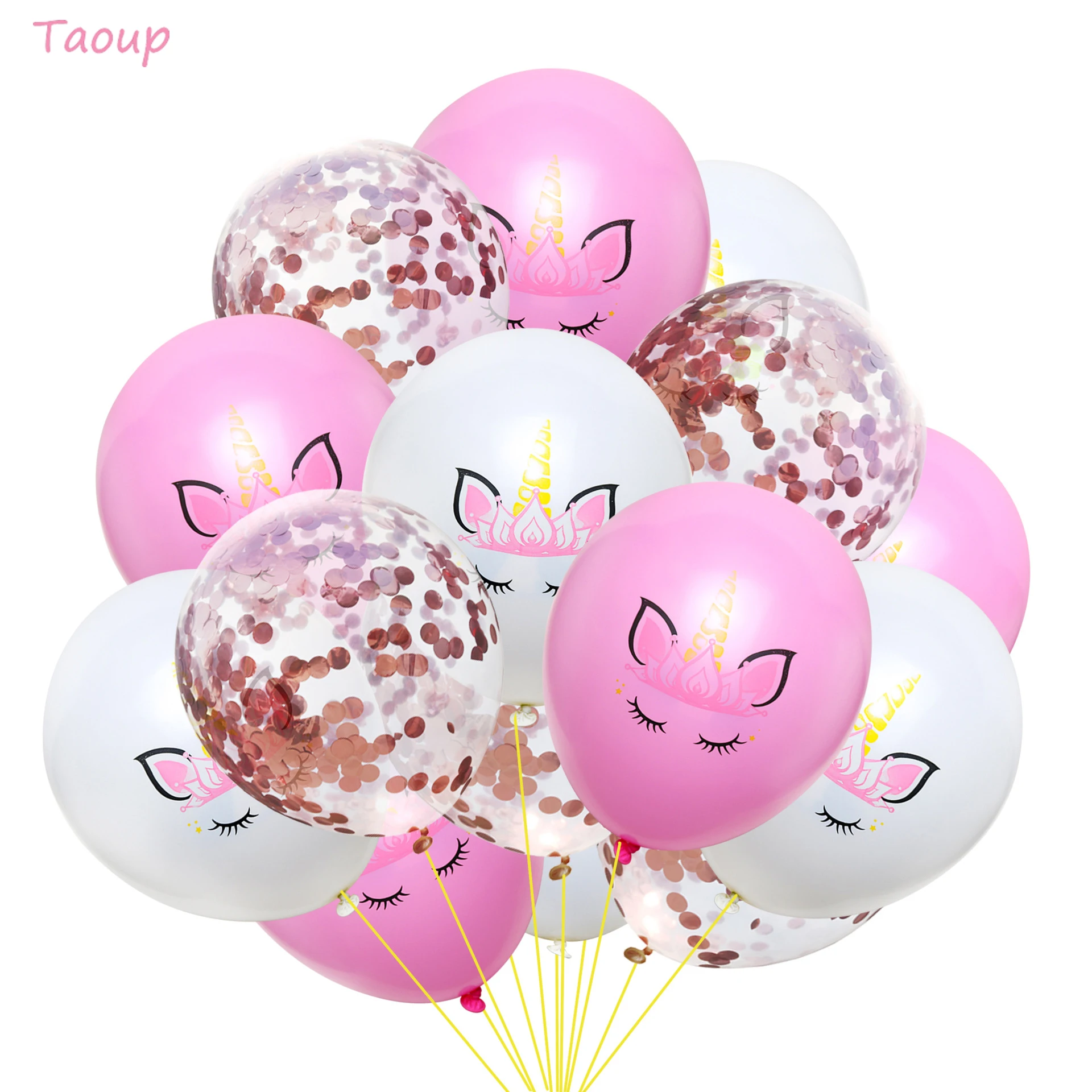 Taoup 1 шт. ручной мультфильм Единорог воздушный шар из фольги аксессуары для