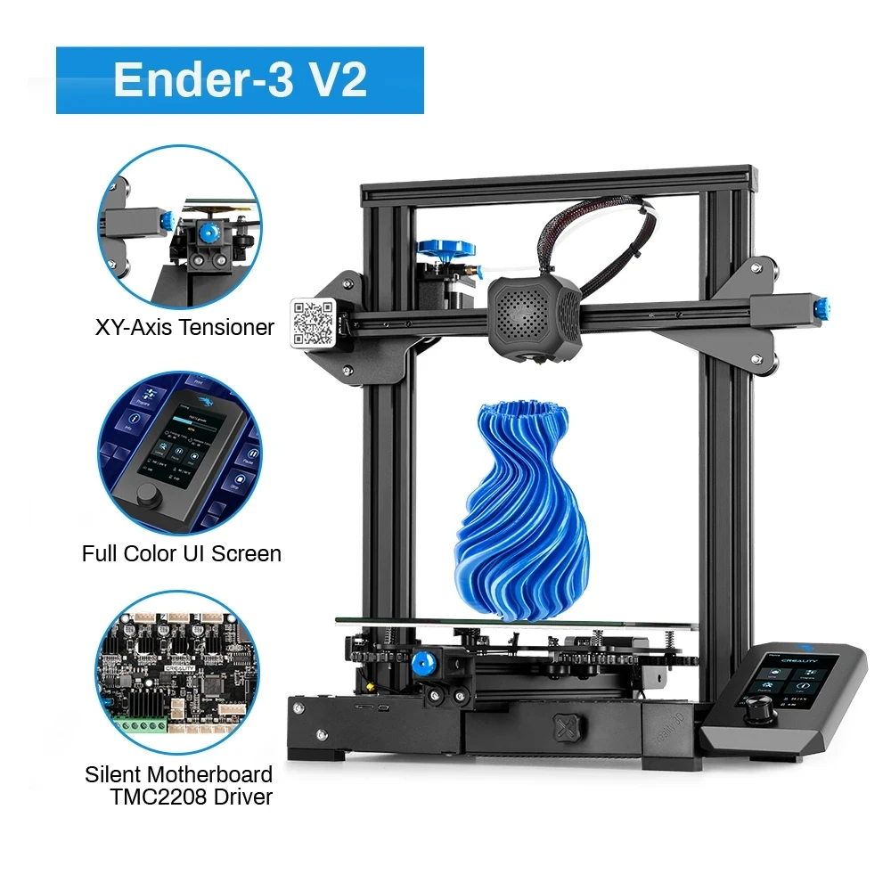 US $189.00 - 359.00 CREALITY 3D Printer Ender-3/3Pro/Ender 3 V2 FDM Printer Smart Filament Sensor Self-assemble Printer Kit