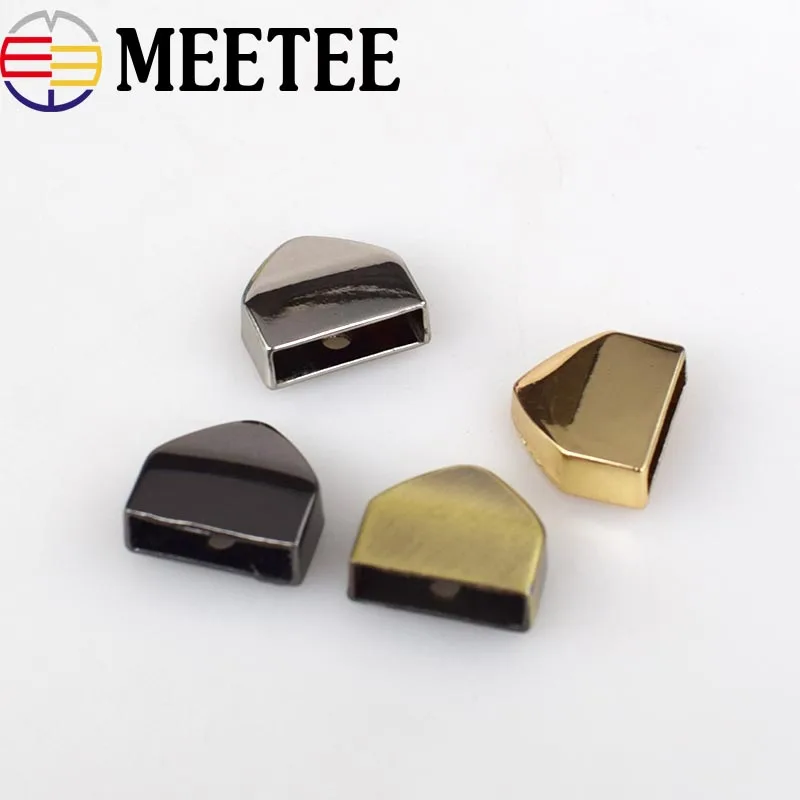 

10/30pcs High Quality Bag Metal Zipper Decoration End Clips with Screws Handbag Straps Tail Clasp DIY Hardware Accessories